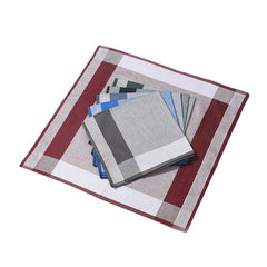 6pcs Men's Lightweight Stripe Pocket Handkerchief