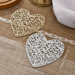 Heart Coasters and Table Mats for Weddings and Home Decor
