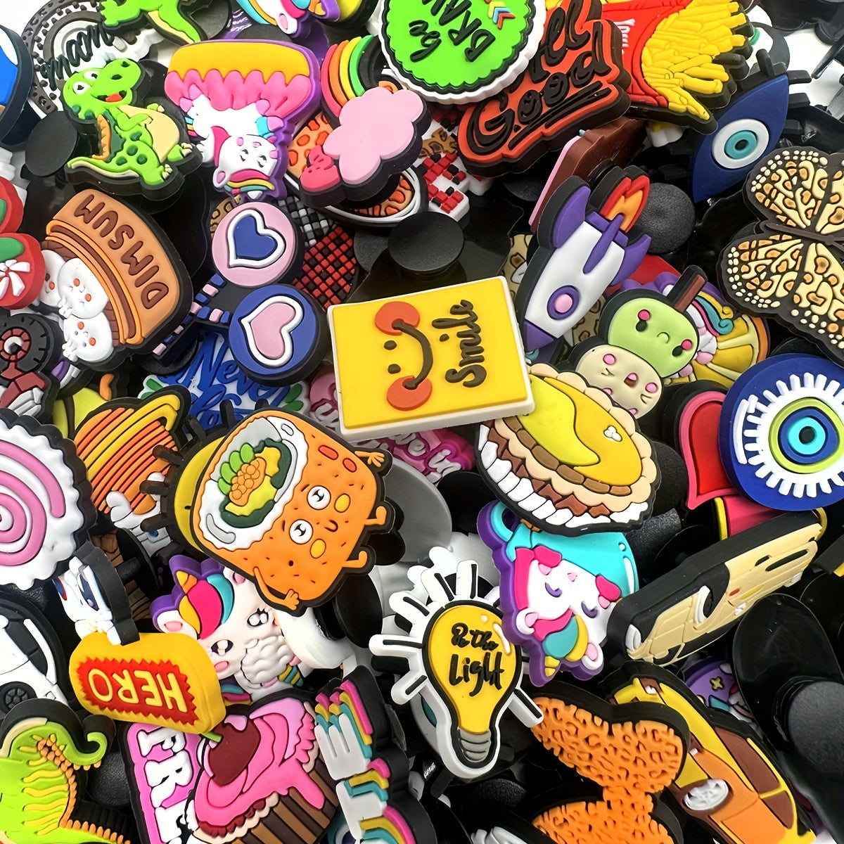 Cartoon Shoe Charms Clogs Shoes Accessories Women Kid's Party