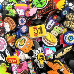 Cartoon Shoe Charms Clogs Shoes Accessories Women Kid's Party