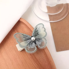 18pcs Embroidered Butterfly Hair Clips Lace Hair Clip for Women Girls
