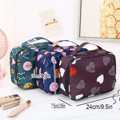 Cartoon Pattern Cube Travel Cosmetics Wash Bag Lightweight Storage Organizer