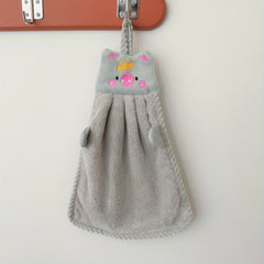 Cartoon Piggy Hand Towel Absorbent Quick Dry Bathroom Bedroom