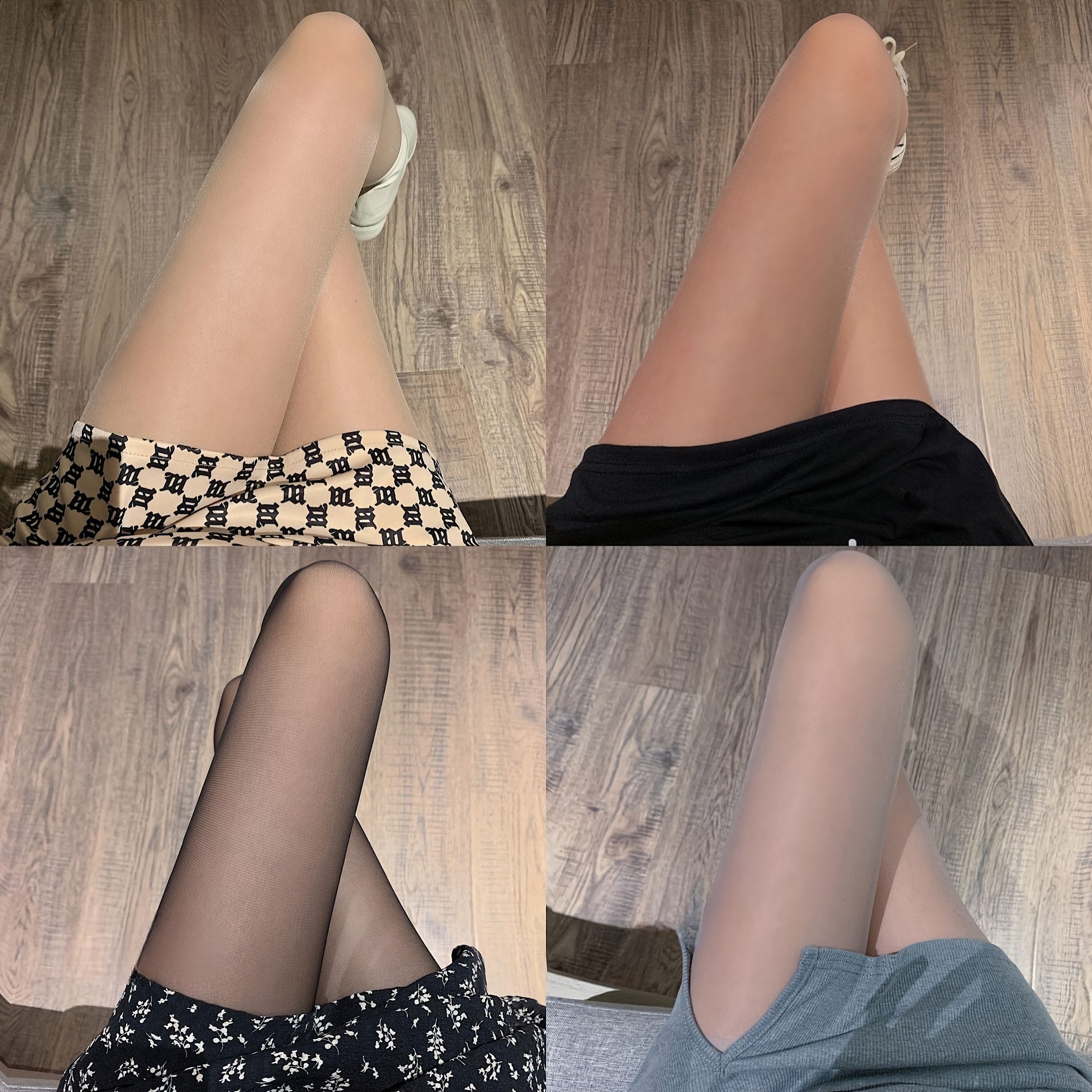 4 Pack Sheer High Waist Pantyhose Women's Stockings