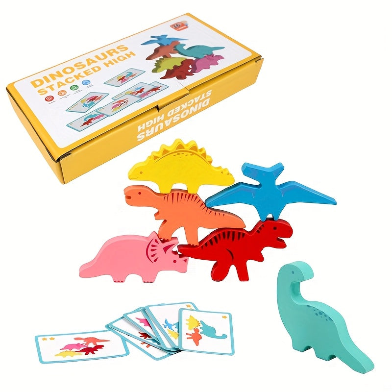 Dinosaur Animal Stack Height Toy Fun Balance Challenge Exercise
