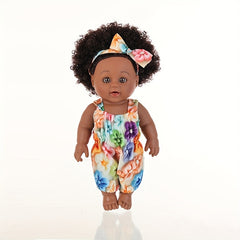 12" Anime Doll in Light Beige with Floral Outfits & Headbands
