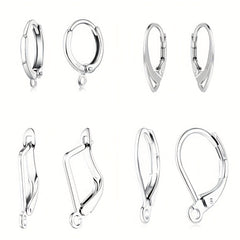 100pcs Pack Silver Jewelry Findings Earring DIY Accessories