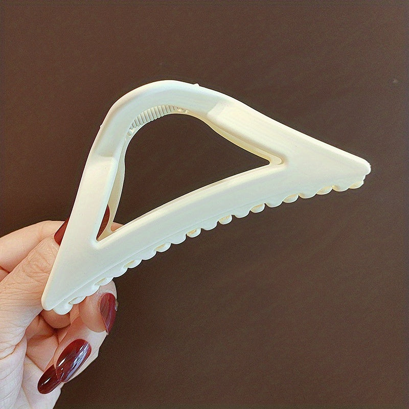 Matte Triangle Hair Claw Large Shark Claw Ponytail Holder Hair Accessories