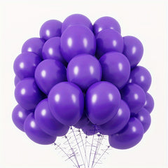120 Dark Purple Latex Balloons for Party Decorations