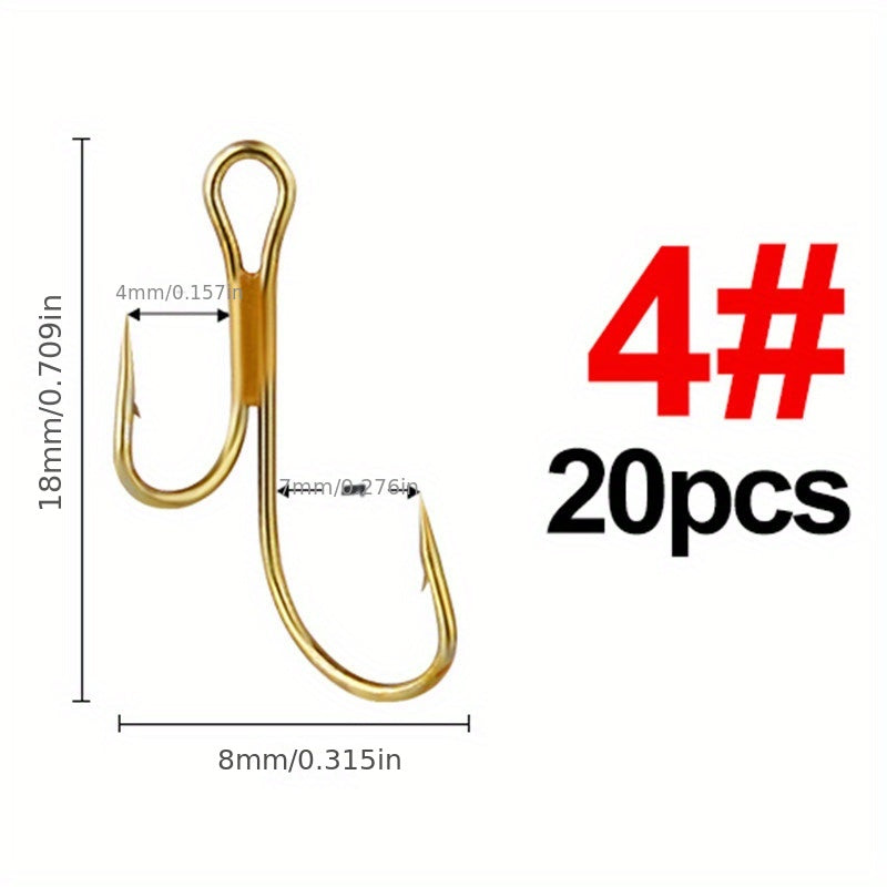 High Carbon Steel Fishing Hooks - Pike Trout Perch Zander