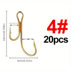 High Carbon Steel Fishing Hooks - Pike Trout Perch Zander