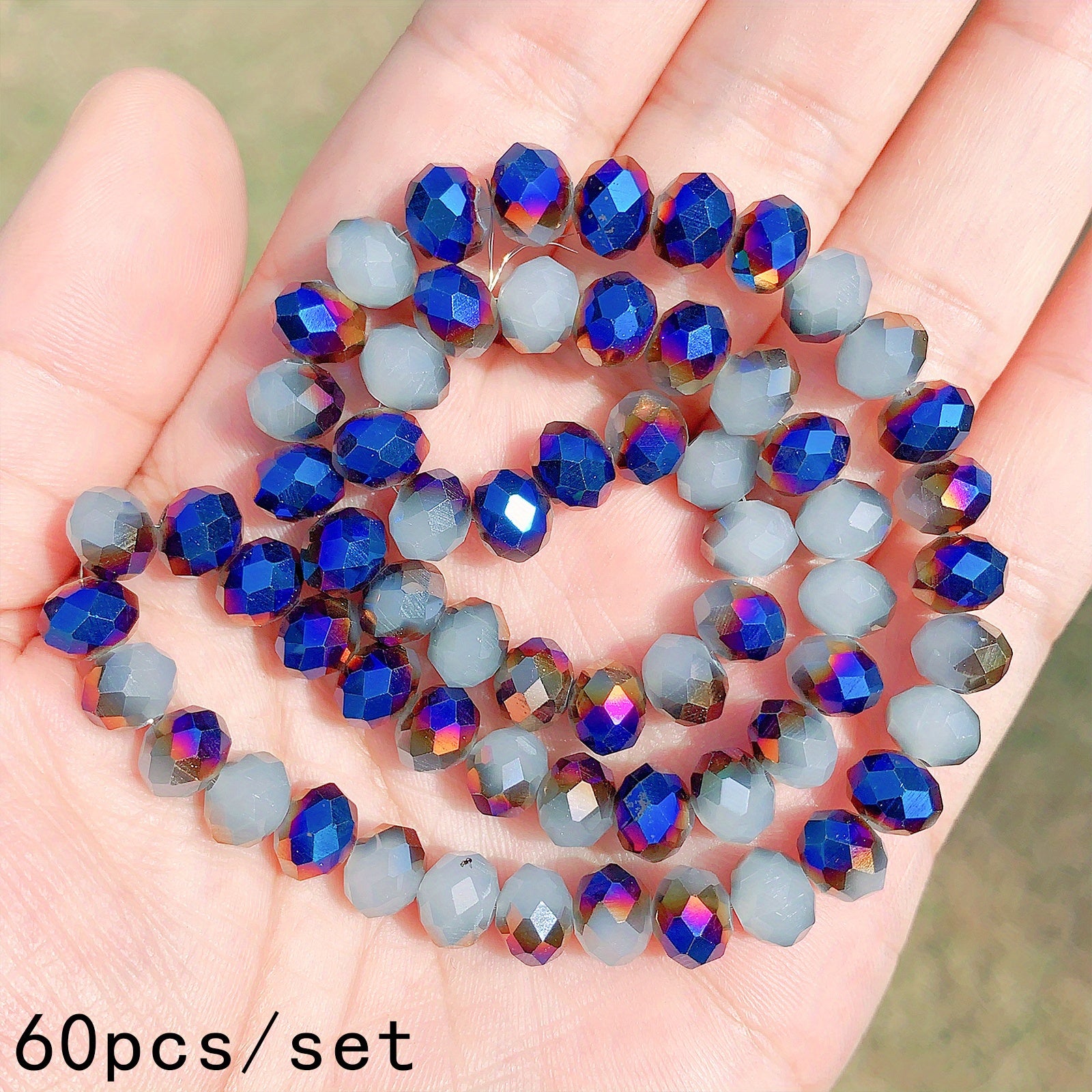 Plated Crystal Beads 4-8mm for DIY Bracelet Jewelry Making