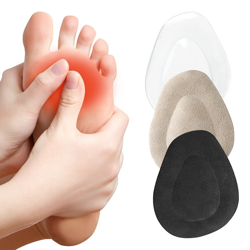 2pcs Silicone Gel Inserts Plantar Fascitis Insoles Women High Heels