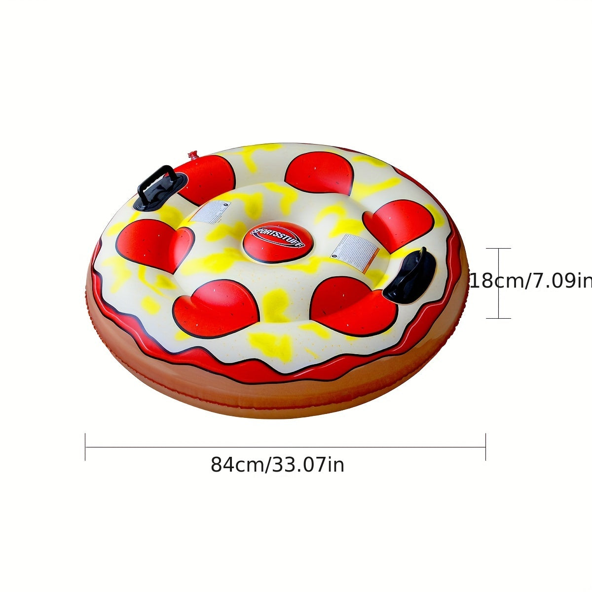 Winter Inflatable Snow Toy Skiing Circle With Handle Snow Sled