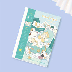 Sleeping Girl Pattern Notebook A5 For School Students
