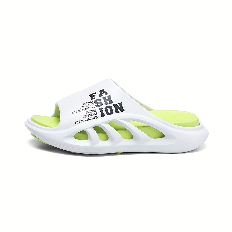 Men's Non Slip Platform Slides Soft Sole Cloud Slides for Indoor Outdoor