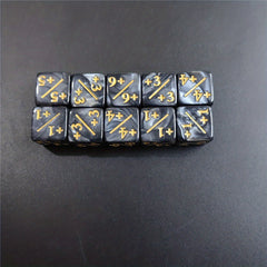 10-Piece Set 1 Dual Energy Dice for Math Lessons & Table Games