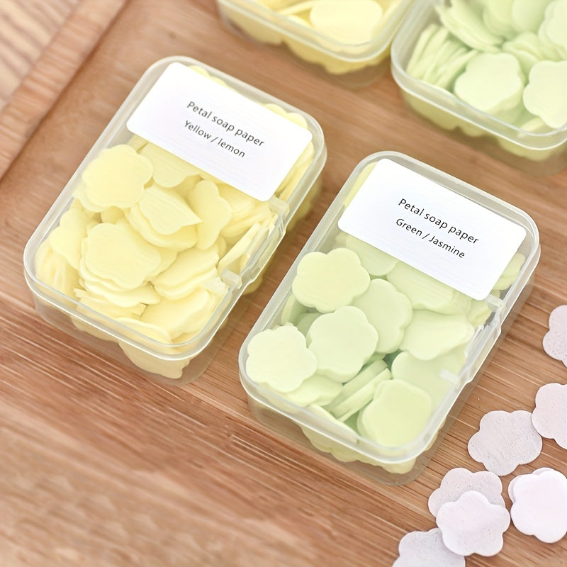 Organic Soap Paper Sheets Portable Disposable Travel Bath Slice Flake Soap