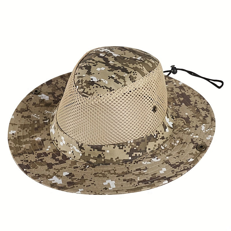 Camouflage Fishing Hat Sun Protection Bucket Hat for Outdoor Activities