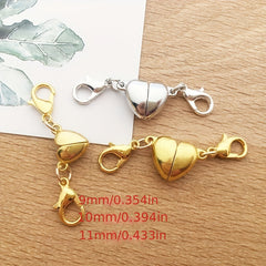 5pcs Heart Magnetic Buckle DIY Bracelet Necklace Set