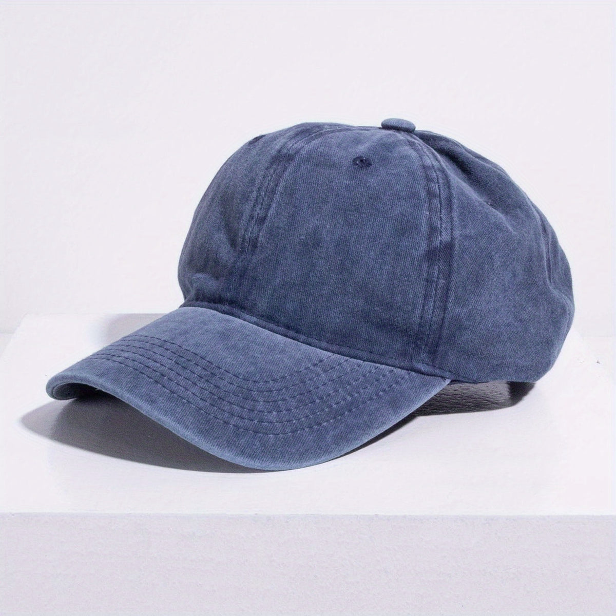 Solid Washed Baseball Cap for Outdoor Sports