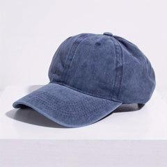 Solid Washed Baseball Cap for Outdoor Sports