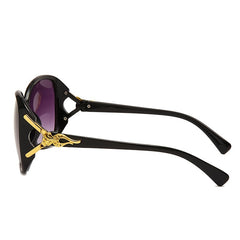 Fox Pattern Sunglasses Large Frame Women's Sunglass + Case