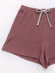 Comfy Lace Up Lounge Shorts Soft Womens Loungewear