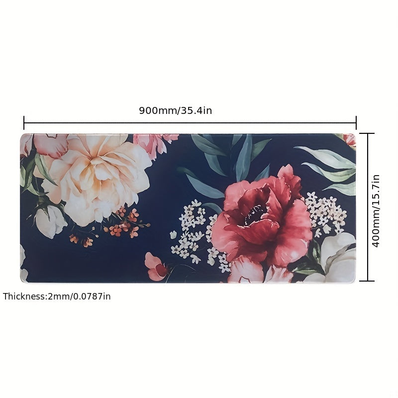 Extended Gaming Mouse Pad for Women's Office, Non Slip Base, Waterproof