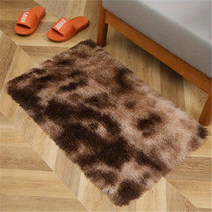Soft Plush Tie Dyed Shaggy Area Rug