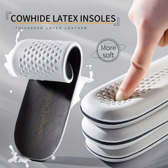 1pair Comfort Sports PU Cowhide Insoles for Men Women