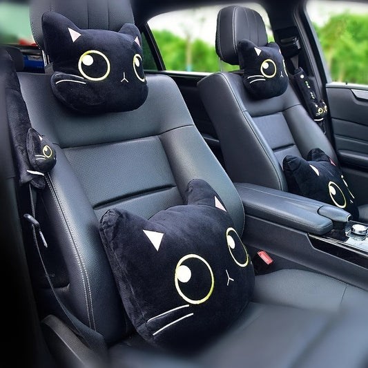 Cute Cat Car Neck Pillow for Comfort & Style