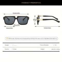 Vintage Square Sunglasses for Men
