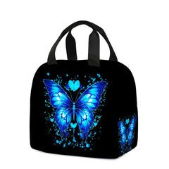 Butterfly Insulated Lunch Bag - Leakproof Handbag for Travel