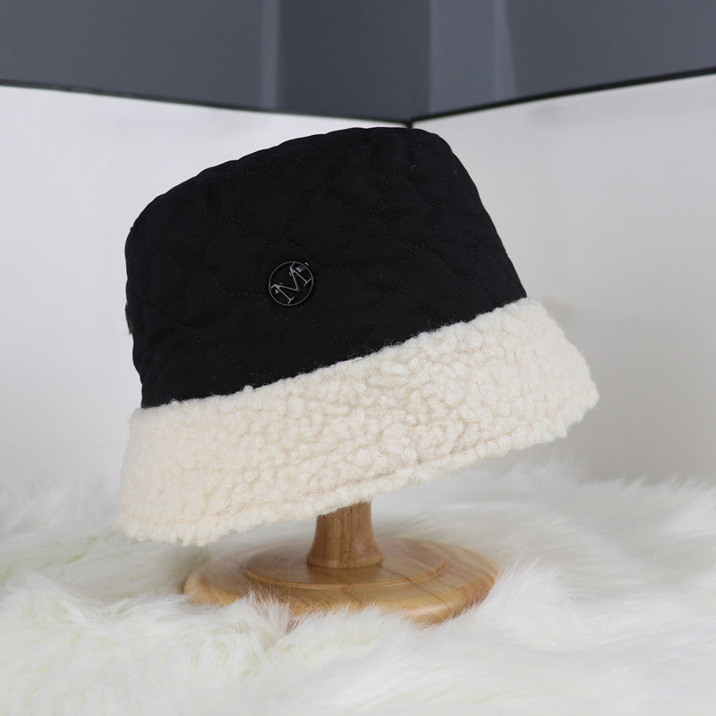 Women Fur Bucket Hat Short Brim Fisherman's Hat