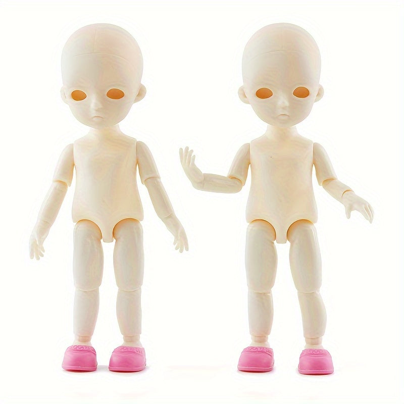 6 Inch Doll with 13 Joints Body and Head, Doll Shoes Included, Random Birthday
