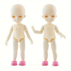 6 Inch Doll with 13 Joints Body and Head, Doll Shoes Included, Random Birthday