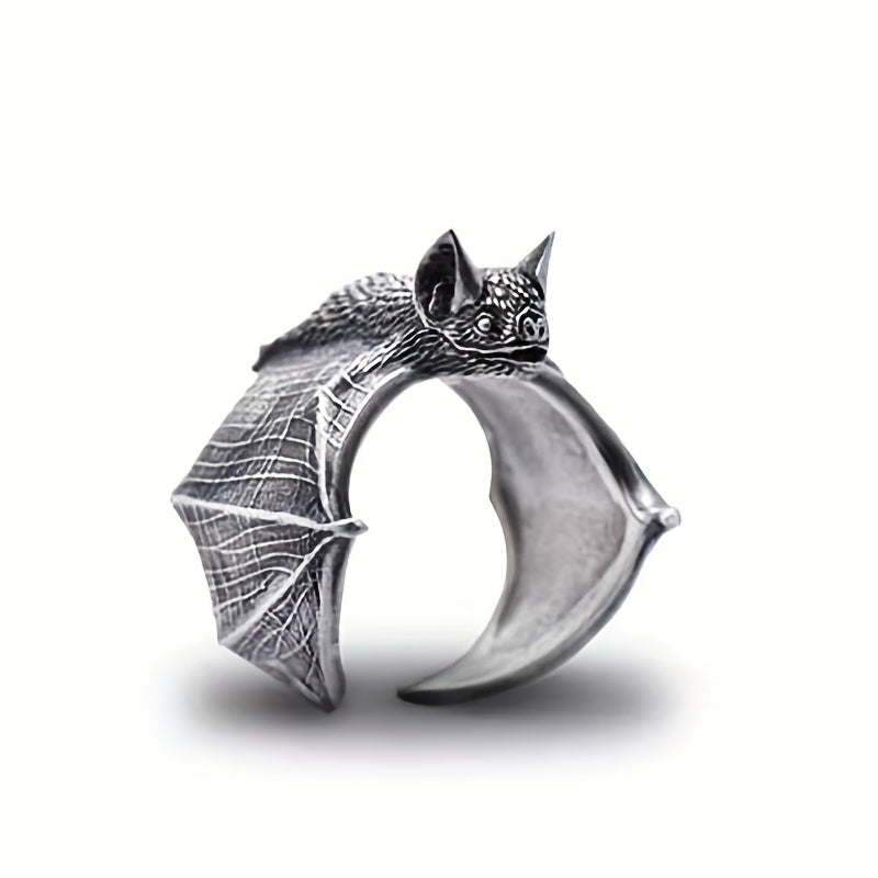 Retro Metal Cold Wind Bat Ring Male Niche Ring Jewelry