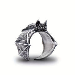 Retro Metal Cold Wind Bat Ring Male Niche Ring Jewelry