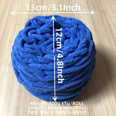8mm Ice Yarn 100g Chunky Wool Yarn Ball
