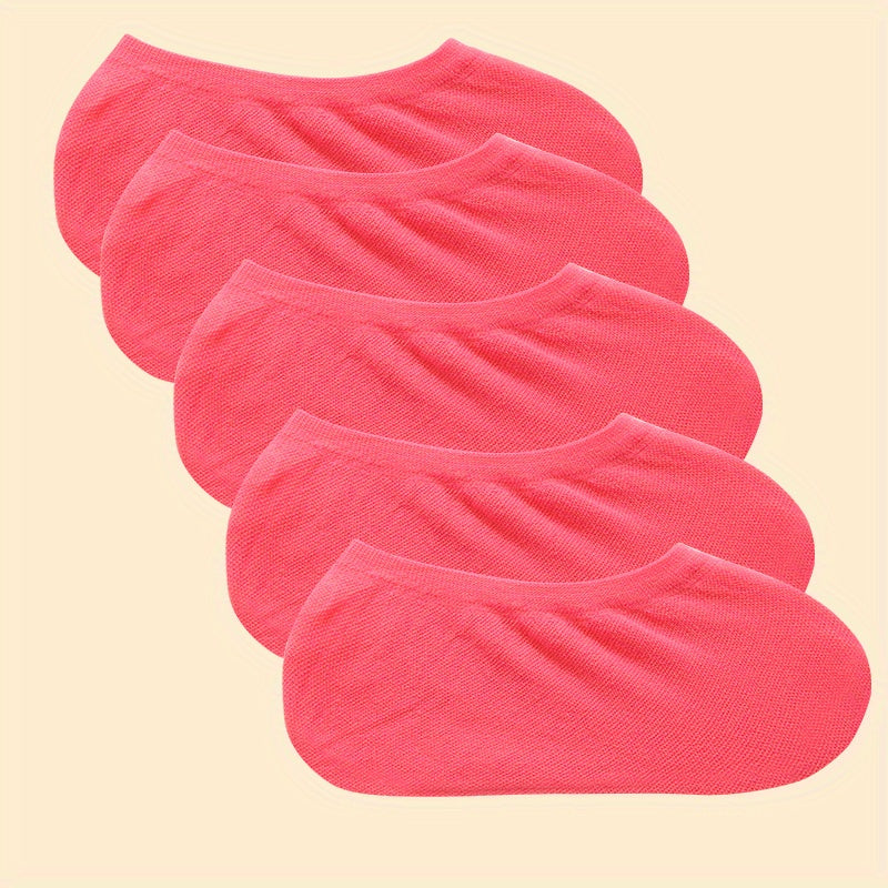 5 Pairs No Show Socks Low Cut Ankle Sock Pack Women's Stockings