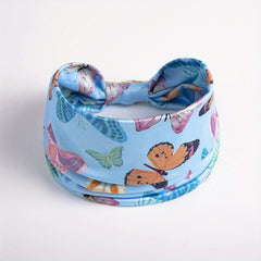 Boho Butterfly Headband Wide Knotted Hair Band Stretchy Sport Yoga Accessory