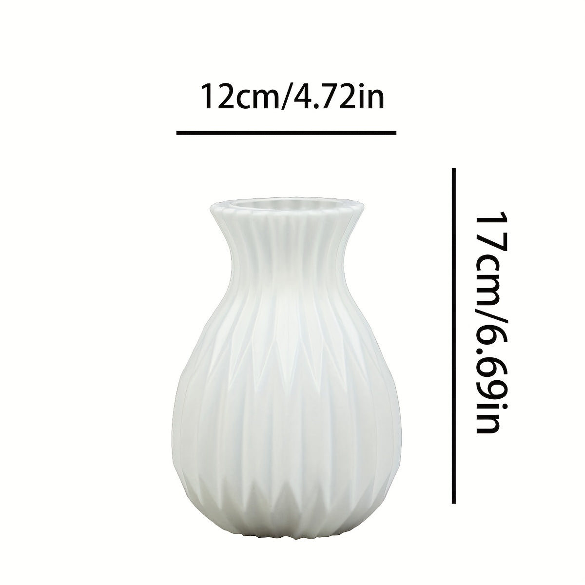 Modern Plastic Vase for Roses Stylish Decor Home Table Dining Kitchen Bedroom