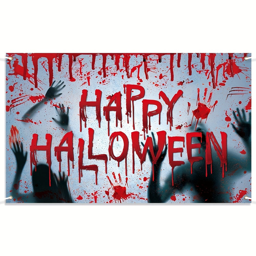 Halloween Backdrop Banner Background Hanging Decoration Horror Props