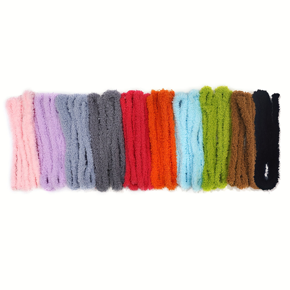 Mixed Plush Pipe Cleaners 10pcs Set for DIY Crafts