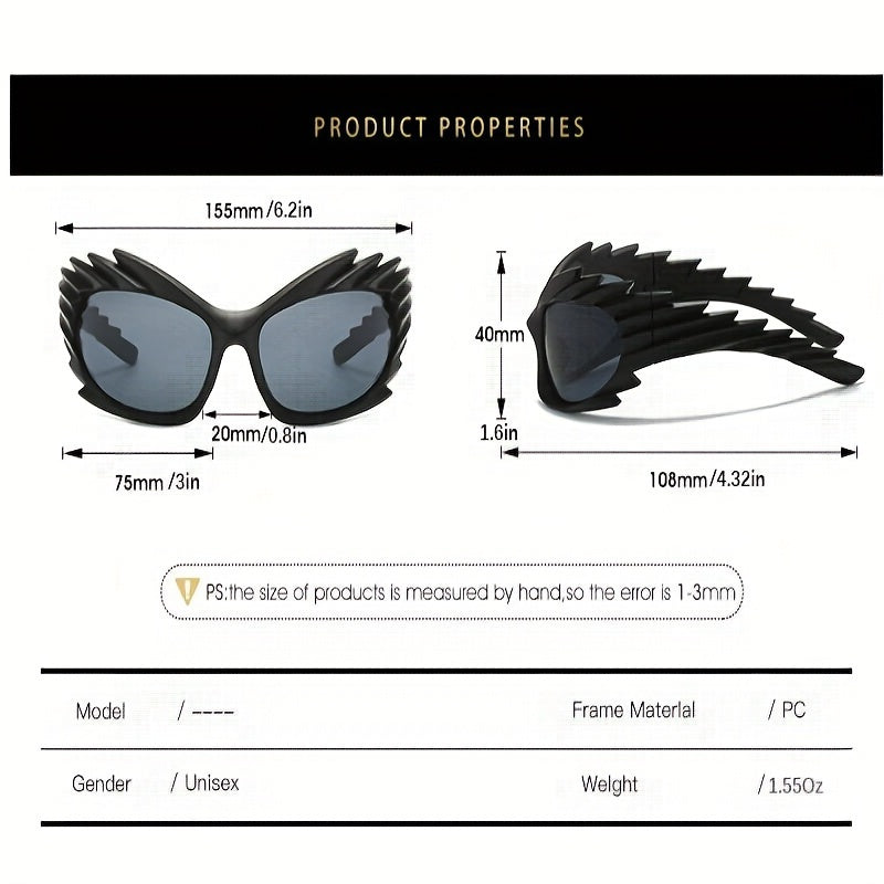 Y2K Candy Glasses Wrap Around Gradient Outdoor Glasses UV400