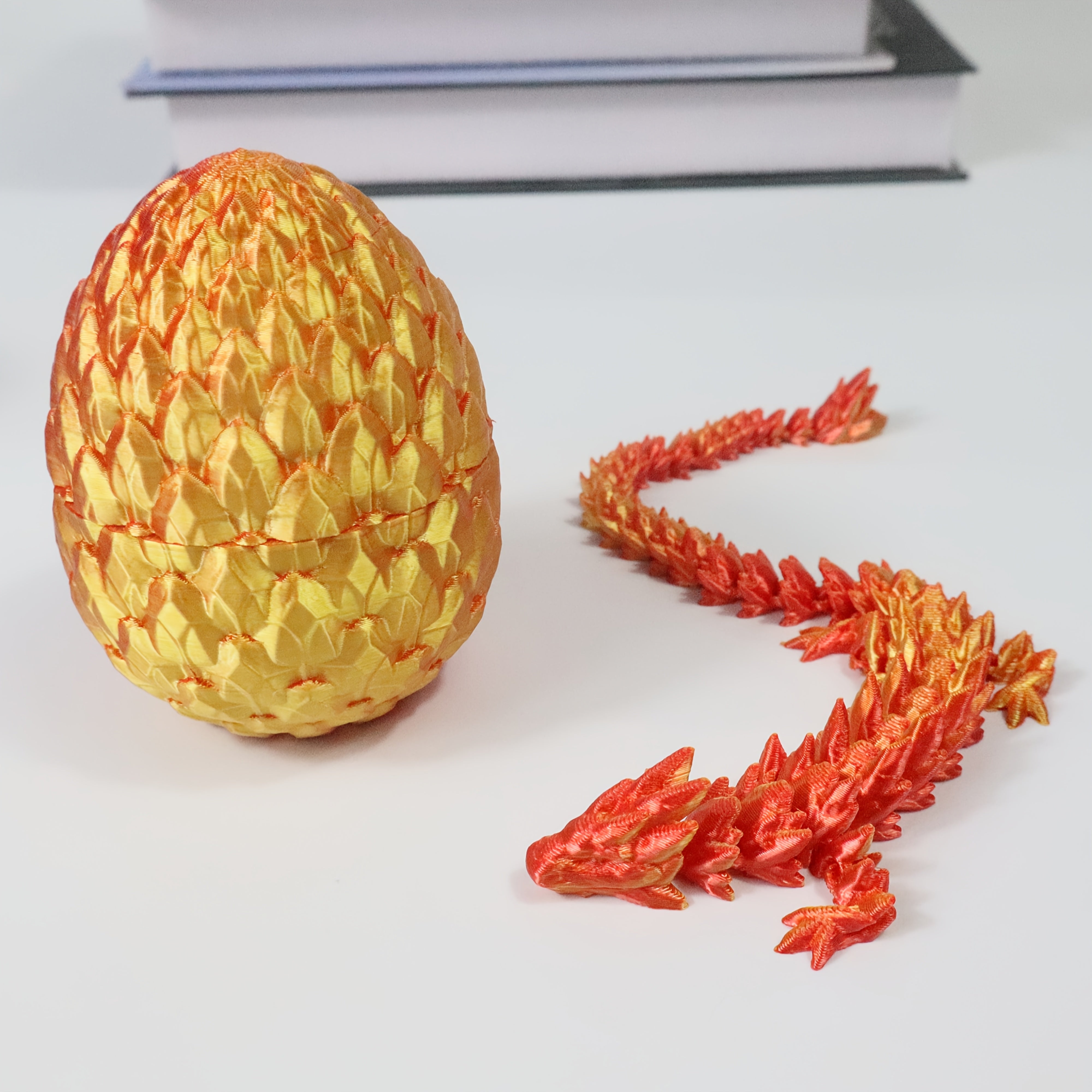 Lotus Dragon Egg Easter Gift Set 3D Printed Desktop Ornament