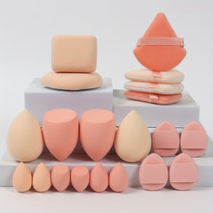 20-Piece Makeup Tool Set: Air Cushion Puffs & Finger Puffs