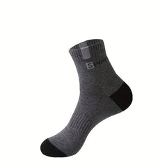 10 Pairs Men's Moisture-Wicking Short Sports Crew Socks