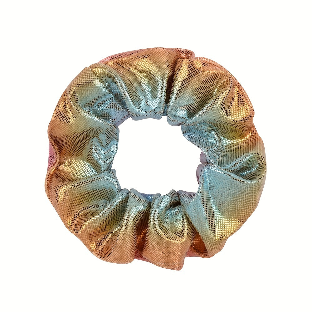 Gradient Scrunchie Hair Accessories Laser Fabric Hair Rope Holographic Head